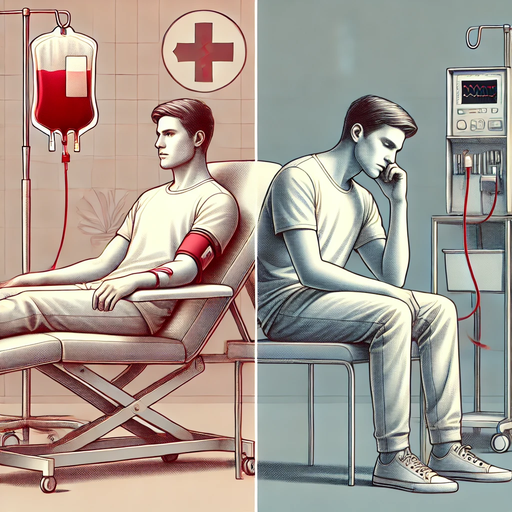 Can this disease also be caused by blood donating ?
